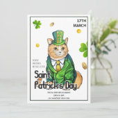 St Patrick's Day Party Kaart (Staand voorkant)