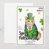 St Patrick's Day Party Kaart (Voorkant / Achterkant)