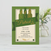 St Patrick's Day Party Kaart (Staand voorkant)