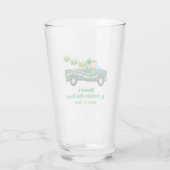 St Patricks Day Party Leprechaun Funny Beer Pint Glas (Achterkant)