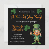 St Patrick's Day Party-Leprechaun Kaart (Voorkant)