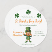 St Patrick's Day Party-Leprechaun Kaart (Voorkant / Achterkant)