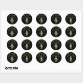 St Patrick's Day Party-Leprechaun Ronde Sticker (Vel)