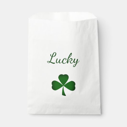 St. Patrick's Day Party Lucky Green Shamrock Bedankzakje (Voorkant)