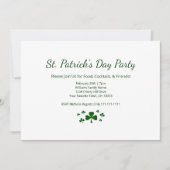 St. Patrick's Day Party Lucky Green Shamrocks Kaart (Voorkant)