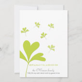 St Patricks Day Party Lucky Shamrocks Green Photo Kaart (Achterkant)