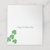 St. Patrick's Day Party Name Place Card Plaatskaartje (Buitenkant ongevouwen)