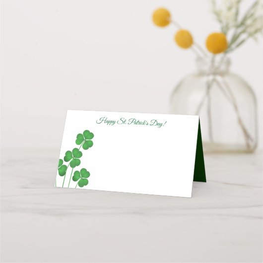 St. Patrick's Day Party Name Place Card Plaatskaartje (Voorkant)