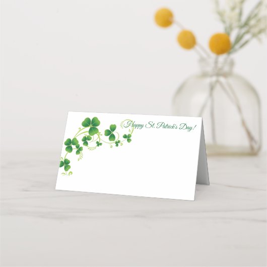 St. Patrick's Day Party Name Place Card Plaatskaartje (Voorkant)