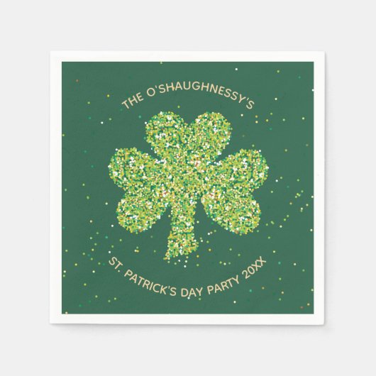 St. Patrick's Day Party Napkins - Aanpassen Servet (Voorkant)