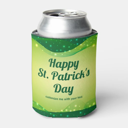St. Patrick's Day Party Schattigee Custom Green Sp Blikjeskoeler (Blikje Voorkant)