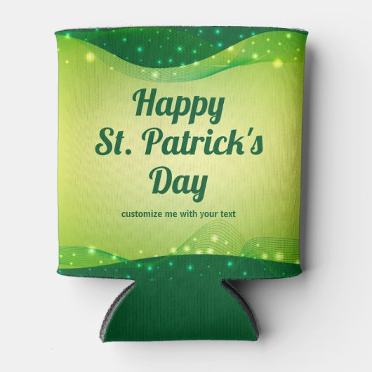 St. Patrick's Day Party Schattigee Custom Green Sp Blikjeskoeler (Voorkant)