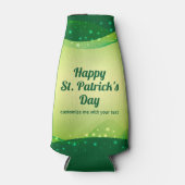 St. Patrick's Day Party Schattigee Custom Green Sp Flesjeskoeler (Voorkant)