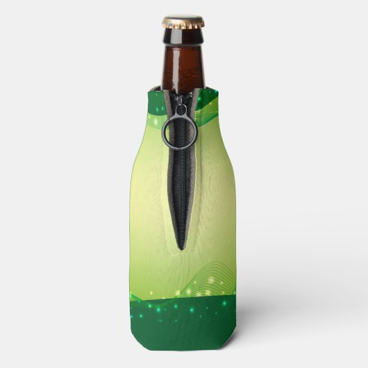 St. Patrick's Day Party Schattigee Custom Green Sp Flesjeskoeler (Fles Achterkant)