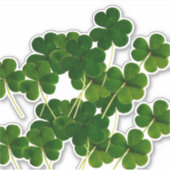 St Patrick's Day Party Shamrock Leaf Green 2020 Sticker (Voorkant)