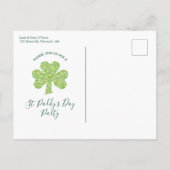ST. PATRICK'S DAY Party Sharmock Briefkaart (Achterkant)