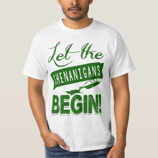 St Patrick's Day Party Shenanigans T-shirt (Voorkant)