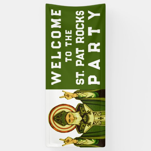St. Patrick's Day Party Spandoek (Verticaal)