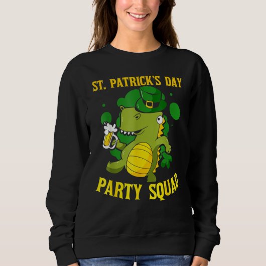 St Patrick's Day Party Squad Ireland Green St Patr Trui (Voorkant)