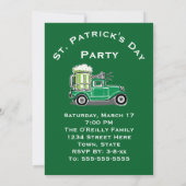 St Patrick's Day Party  Truck Save the Date (Achterkant)