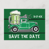 St Patrick's Day Party  Truck Save the Date Aankondigingskaart (Voorkant)