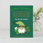 St. Patrick's Day Party Uitnodiging (Staand voorkant)