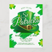 St. Patrick's Day Party Uitnodiging Briefkaart (Voorkant)