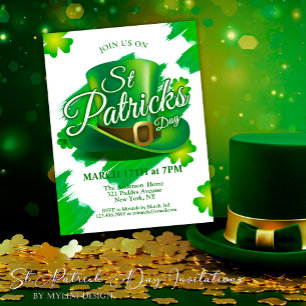 St. Patrick's Day Party Uitnodiging Briefkaart