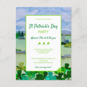 St Patrick's Day Party Uitnodiging Briefkaart