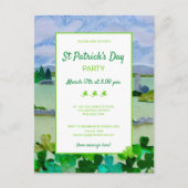 St Patrick's Day Party Uitnodiging Briefkaart (Voorkant)