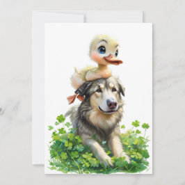 St. Patrick's Day Party Uitnodiging: Duckling Kaart