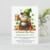 St. Patrick's Day Party Uitnodiging - Veel bier (Staand voorkant)