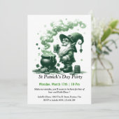 St. Patrick's Day Party Uitnodiging - Veel bier (Staand voorkant)