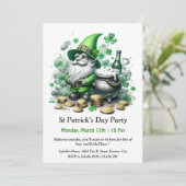 St. Patrick's Day Party Uitnodiging - Veel bier (Staand voorkant)