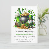 St. Patrick's Day Party Uitnodiging - Veel bier (Staand voorkant)