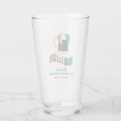St Patricks Day Party voor Irish Beer Funny Pint Glas (Achterkant)