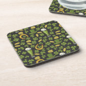 St. Patrick's Day Pattern Bier Onderzetter (Linkerzijde)