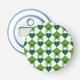 St. Patrick's Day Pattern Button Flesopener