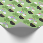 St. Patrick's Day Pattern Cadeaupapier (Hoek)