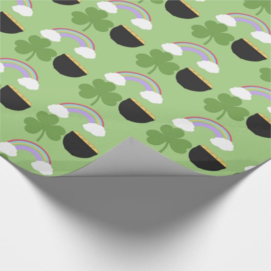 St. Patrick's Day Pattern Cadeaupapier (Hoek)
