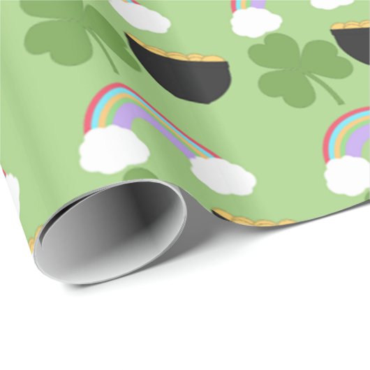 St. Patrick's Day Pattern Cadeaupapier (Rol Hoek)