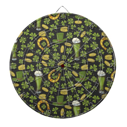 St. Patrick's Day Pattern Dartbord (Voorkant)