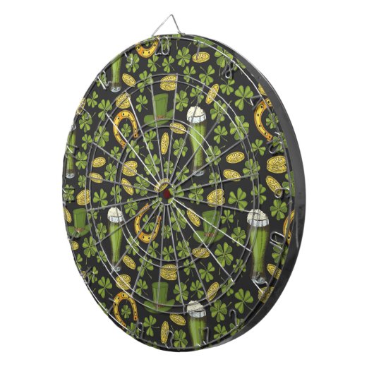 St. Patrick's Day Pattern Dartbord (Voorkant Rechts)