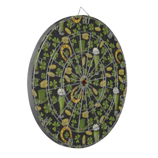 St. Patrick's Day Pattern Dartbord (Voorkant Links)