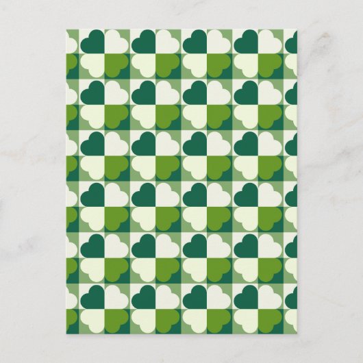 St. Patrick's Day Pattern Feestdagenkaart (Voorkant)