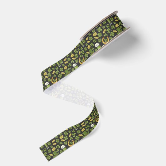St. Patrick's Day Pattern Grosgrain Lint (Achterkant)