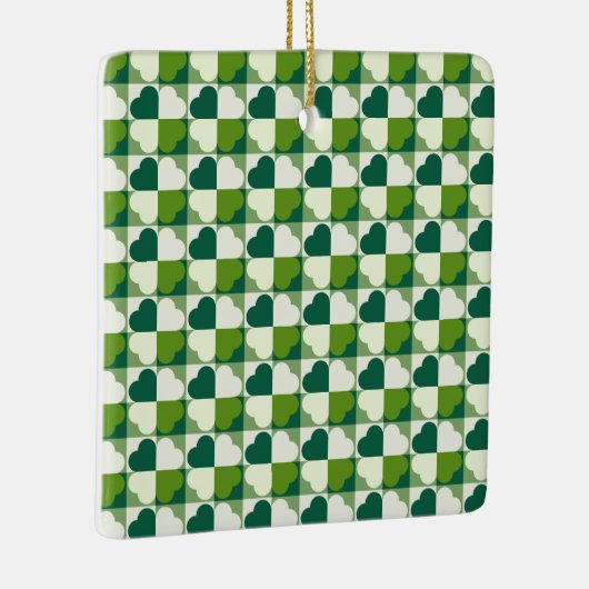 St. Patrick's Day Pattern Keramisch Ornament (Rechts)