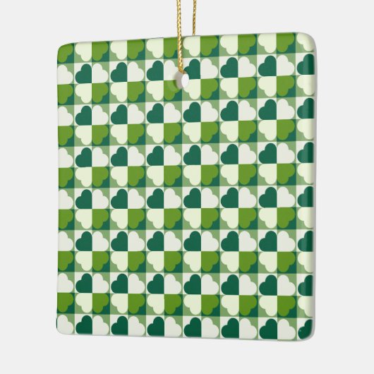St. Patrick's Day Pattern Keramisch Ornament (Links)