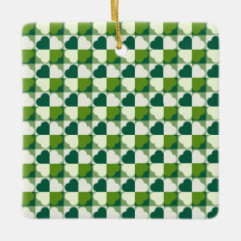 St. Patrick's Day Pattern Keramisch Ornament