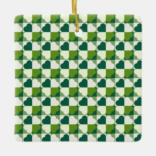 St. Patrick's Day Pattern Keramisch Ornament (Voorkant)